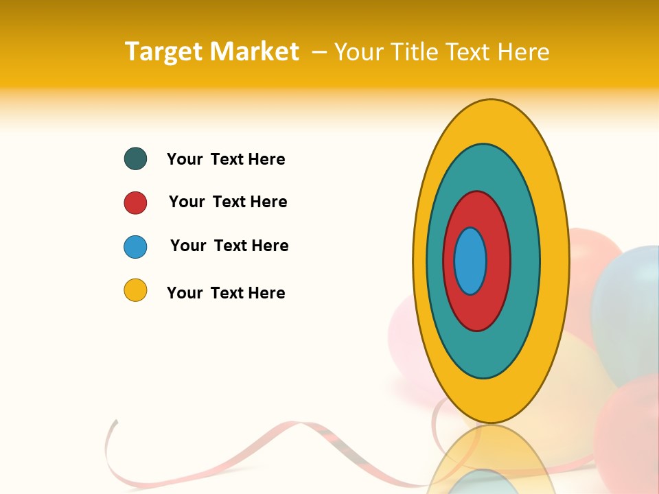 Plenty Of Colorful Balloons On A White Background PowerPoint Template