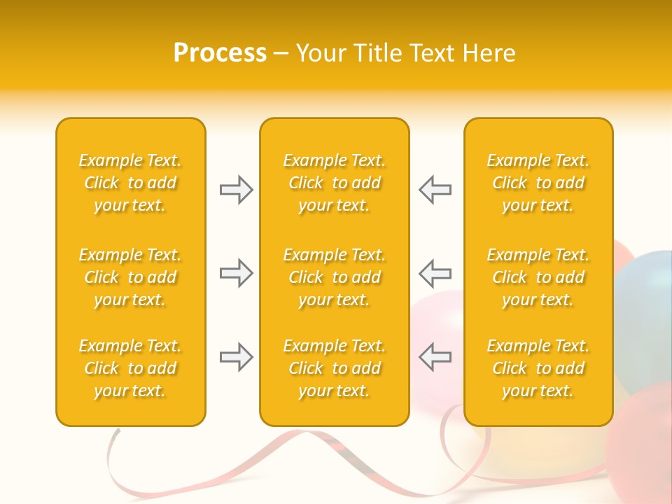 Plenty Of Colorful Balloons On A White Background PowerPoint Template