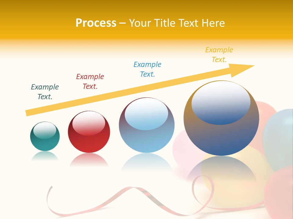 Plenty Of Colorful Balloons On A White Background PowerPoint Template