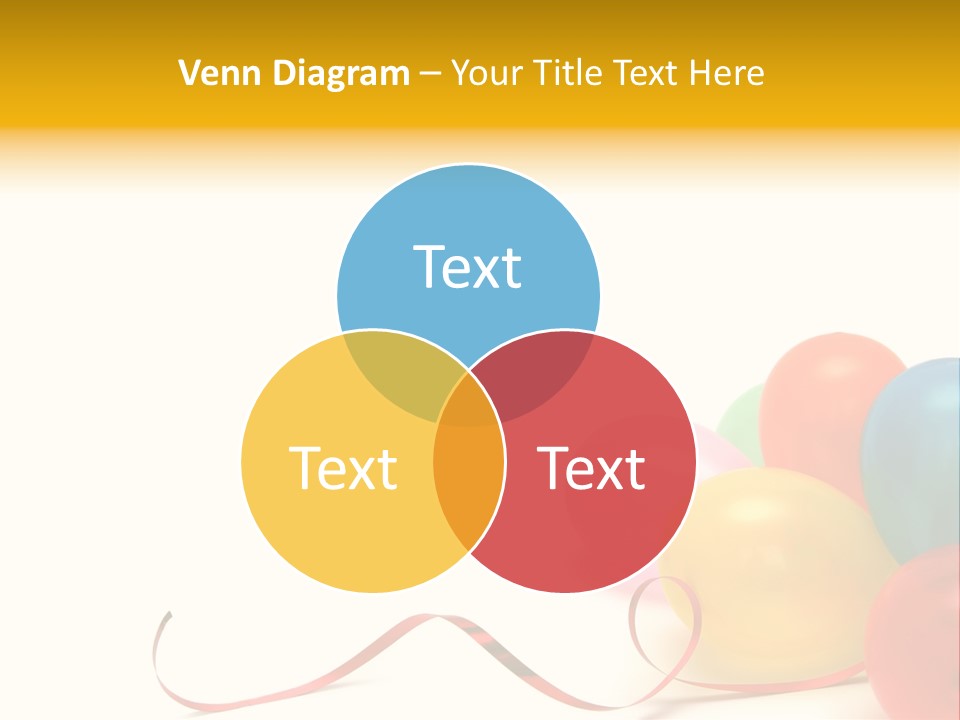 Plenty Of Colorful Balloons On A White Background PowerPoint Template