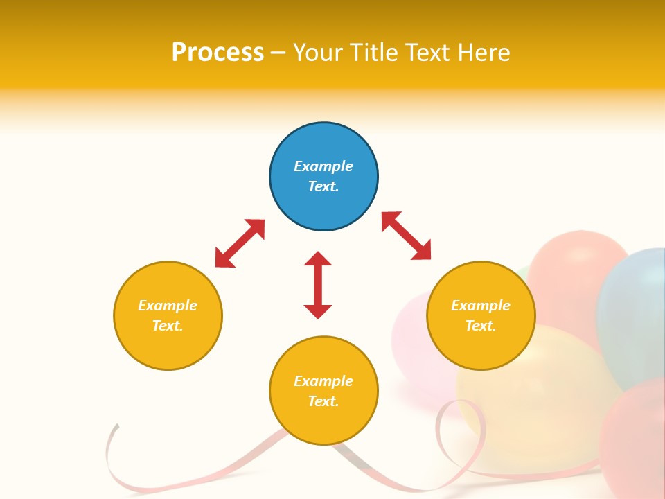 Plenty Of Colorful Balloons On A White Background PowerPoint Template