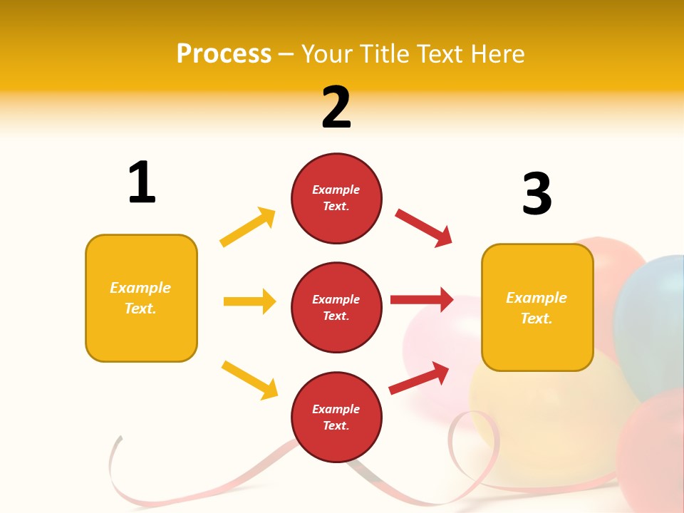 Plenty Of Colorful Balloons On A White Background PowerPoint Template