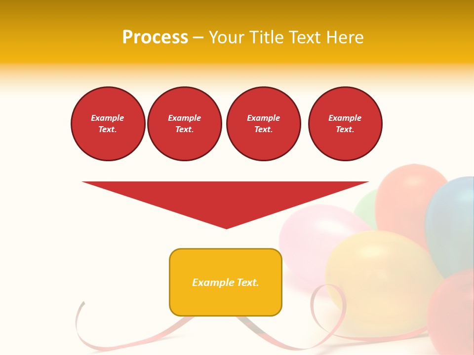 Plenty Of Colorful Balloons On A White Background PowerPoint Template