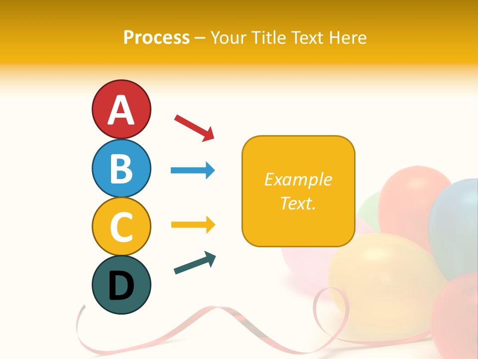 Plenty Of Colorful Balloons On A White Background PowerPoint Template