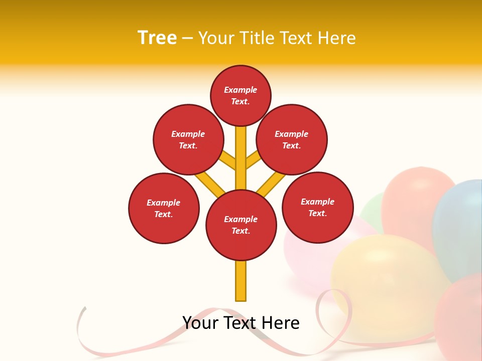 Plenty Of Colorful Balloons On A White Background PowerPoint Template