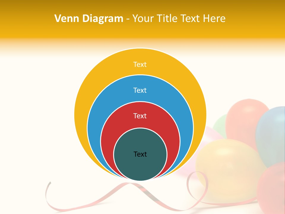 Plenty Of Colorful Balloons On A White Background PowerPoint Template