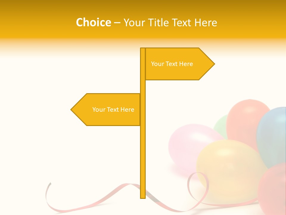 Plenty Of Colorful Balloons On A White Background PowerPoint Template