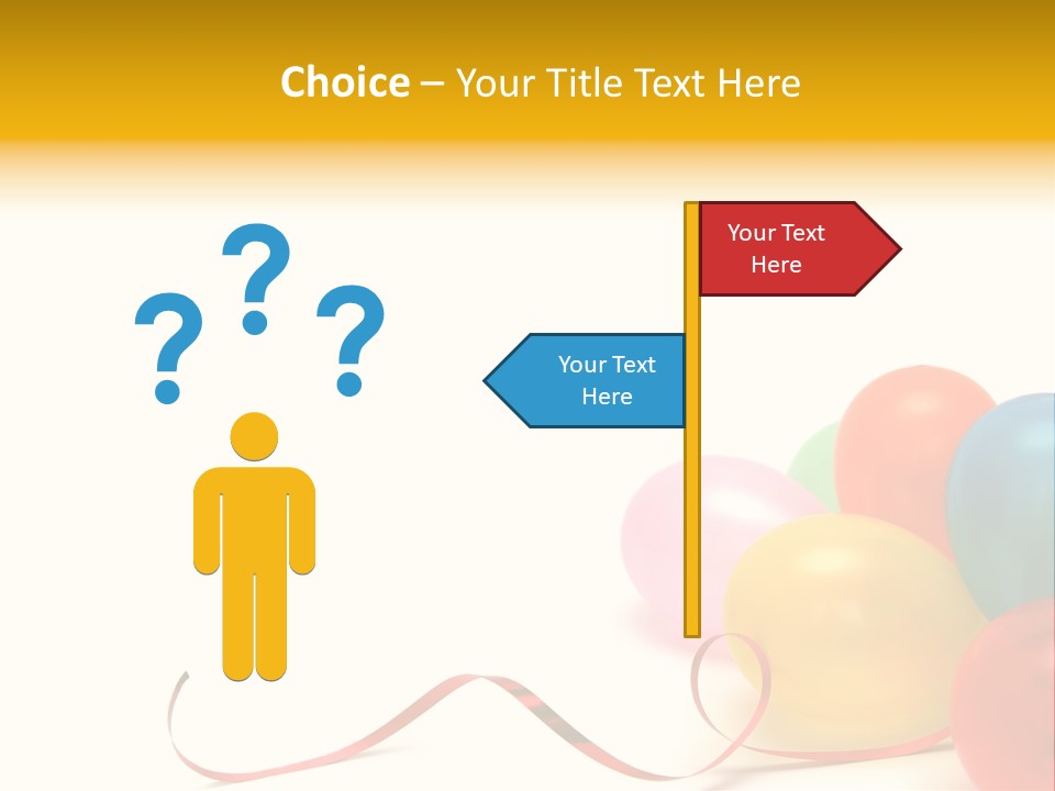 Plenty Of Colorful Balloons On A White Background PowerPoint Template