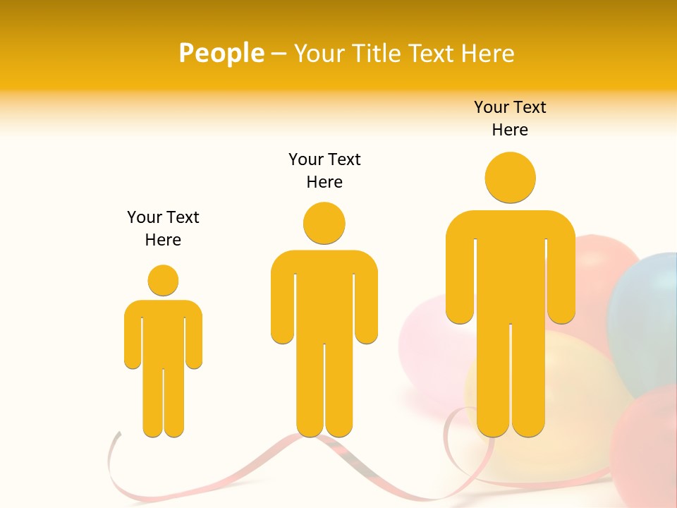 Plenty Of Colorful Balloons On A White Background PowerPoint Template