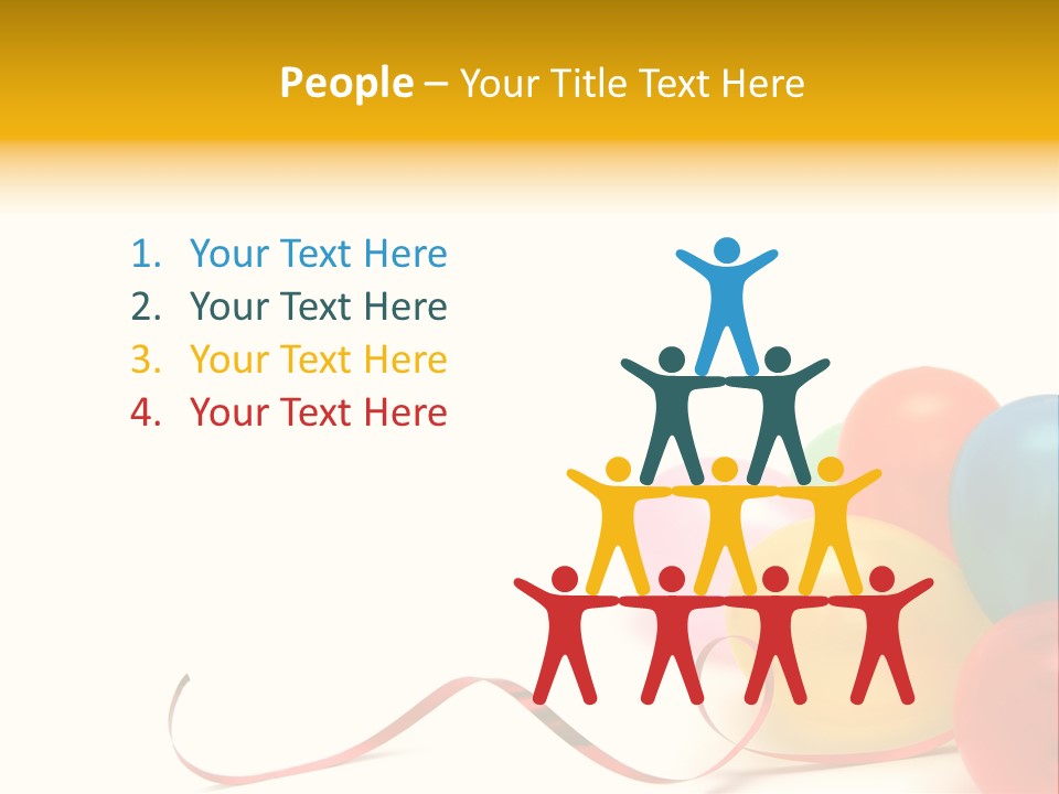 Plenty Of Colorful Balloons On A White Background PowerPoint Template