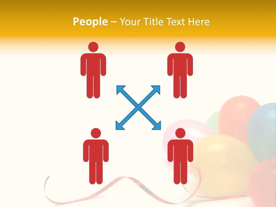 Plenty Of Colorful Balloons On A White Background PowerPoint Template