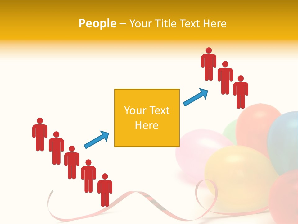 Plenty Of Colorful Balloons On A White Background PowerPoint Template