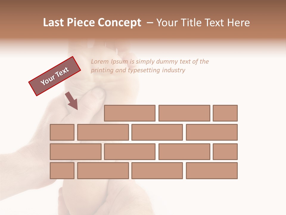 A Person Holding The Foot Of Another Person PowerPoint Template