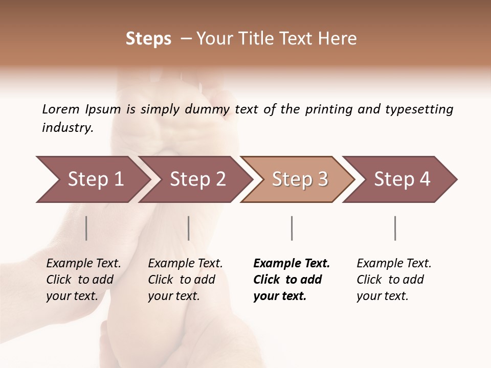 A Person Holding The Foot Of Another Person PowerPoint Template