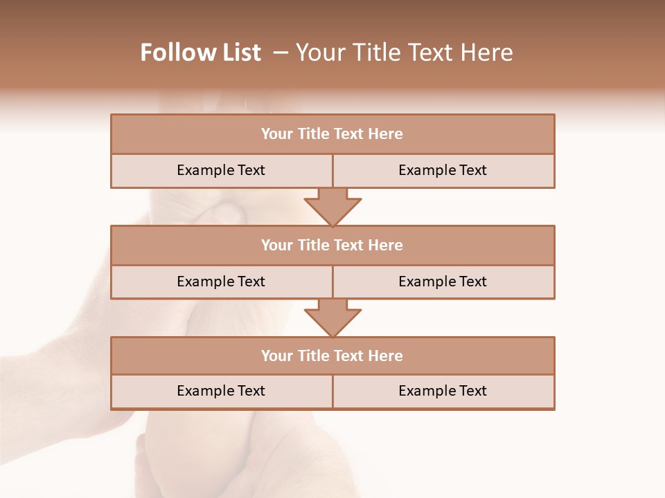 A Person Holding The Foot Of Another Person PowerPoint Template