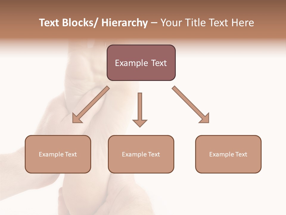 A Person Holding The Foot Of Another Person PowerPoint Template