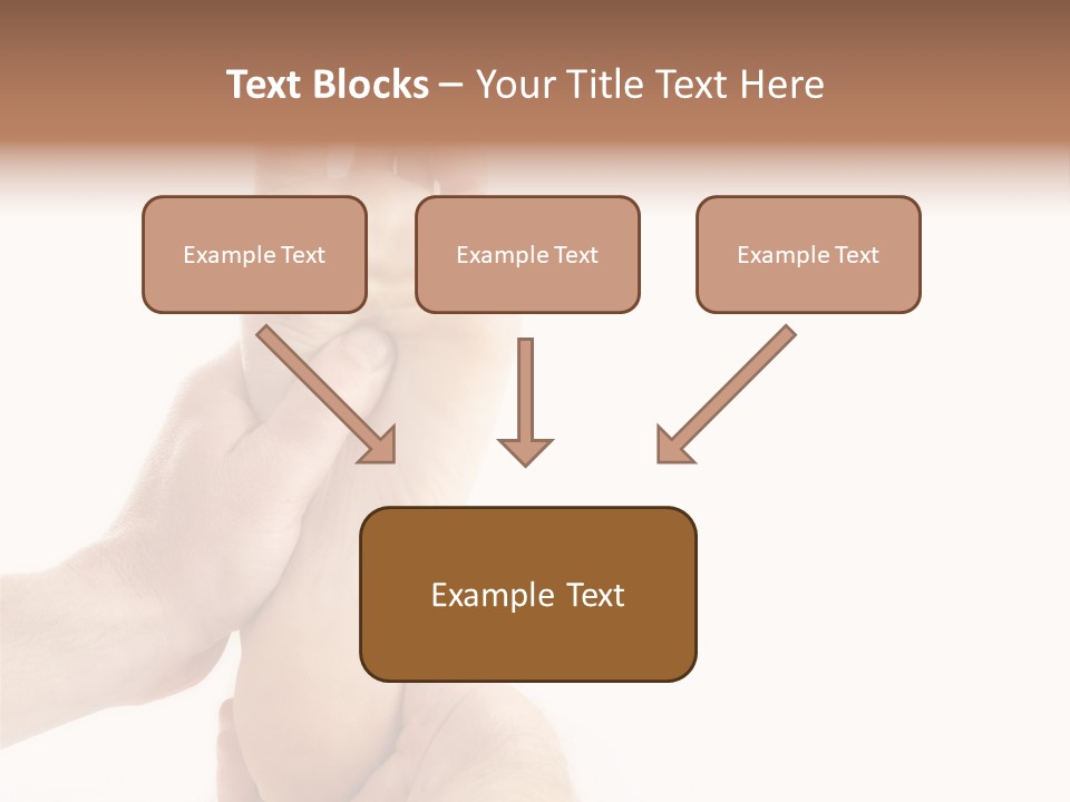 A Person Holding The Foot Of Another Person PowerPoint Template