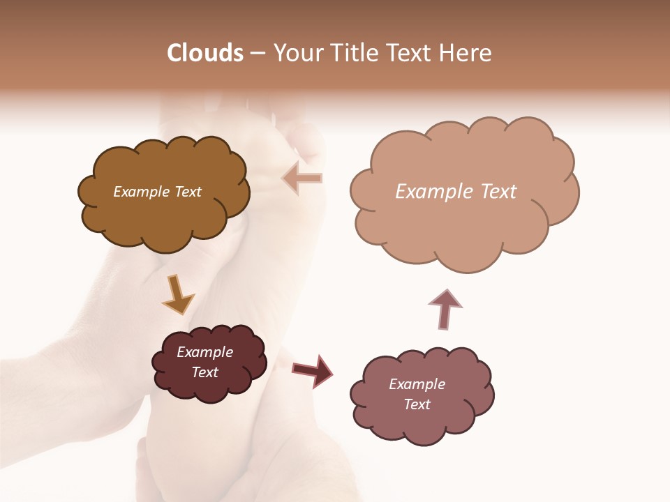 A Person Holding The Foot Of Another Person PowerPoint Template