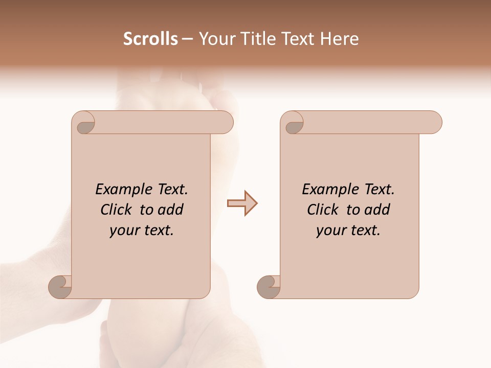 A Person Holding The Foot Of Another Person PowerPoint Template
