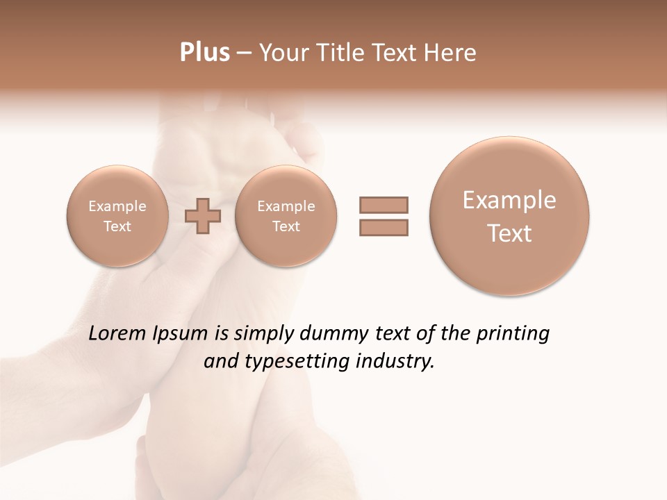 A Person Holding The Foot Of Another Person PowerPoint Template