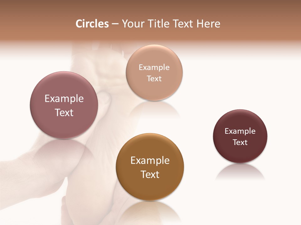 A Person Holding The Foot Of Another Person PowerPoint Template