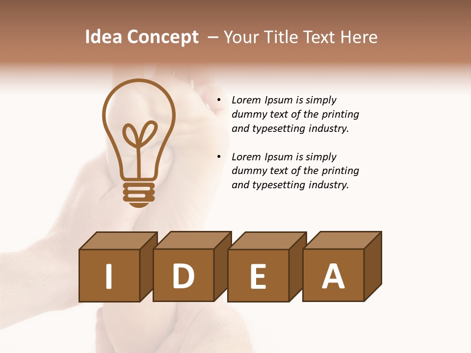 A Person Holding The Foot Of Another Person PowerPoint Template