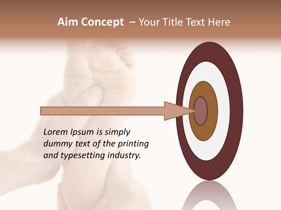 A Person Holding The Foot Of Another Person PowerPoint Template