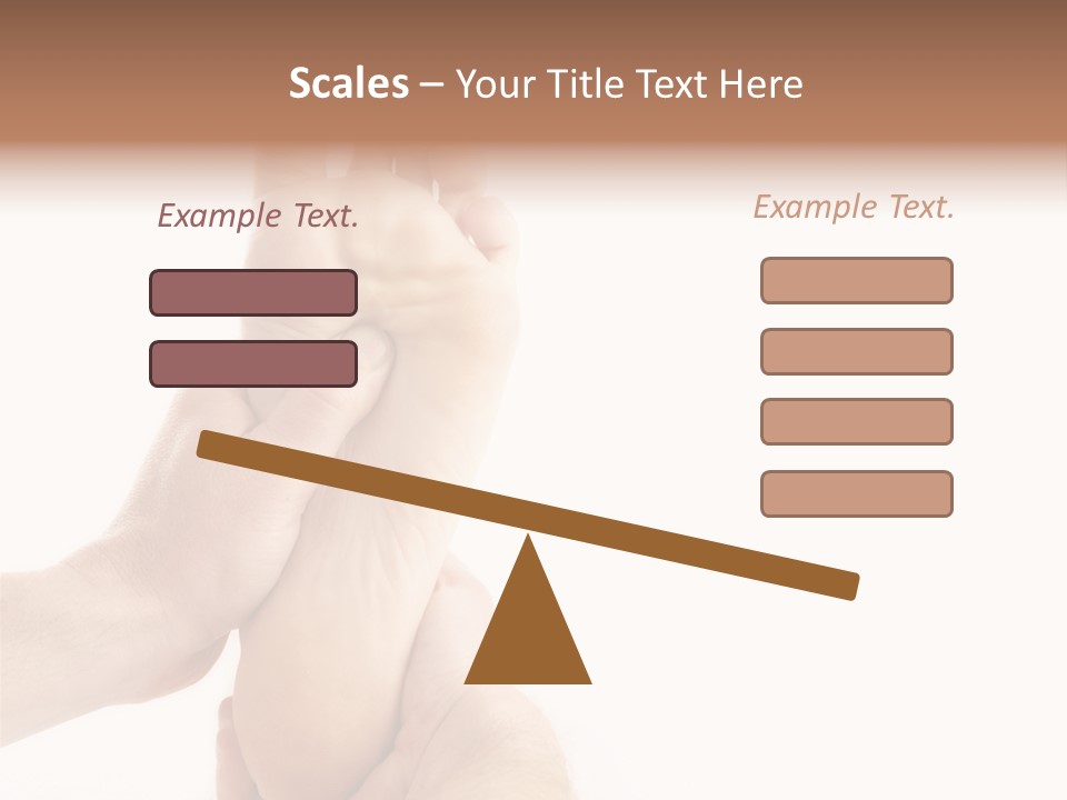 A Person Holding The Foot Of Another Person PowerPoint Template