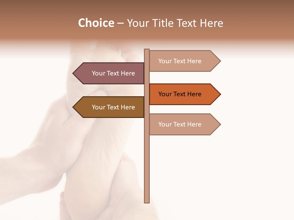 A Person Holding The Foot Of Another Person PowerPoint Template