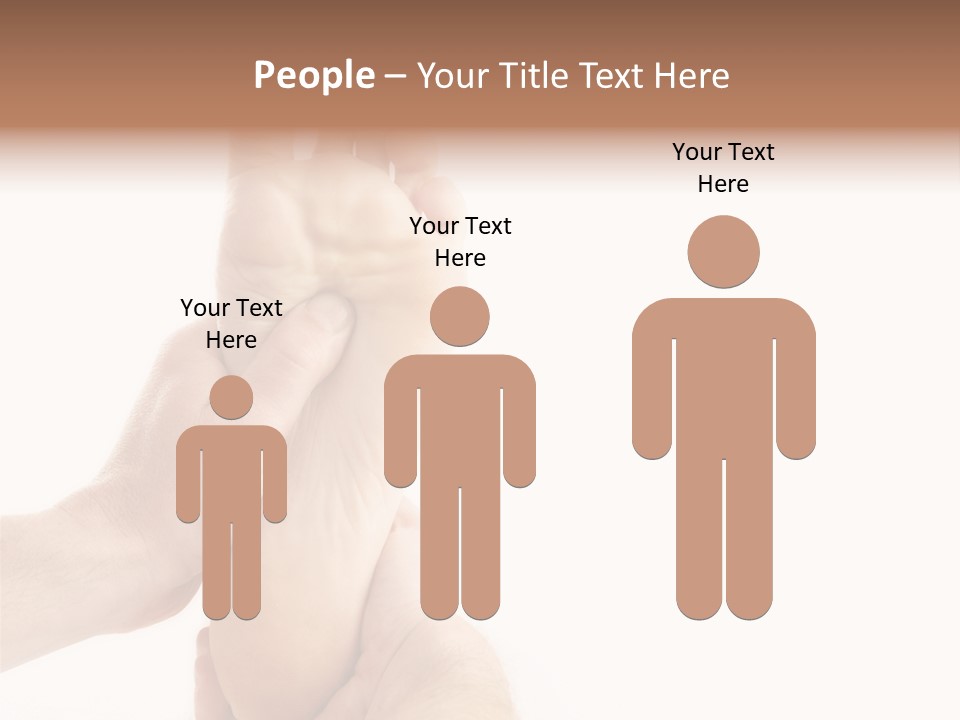 A Person Holding The Foot Of Another Person PowerPoint Template