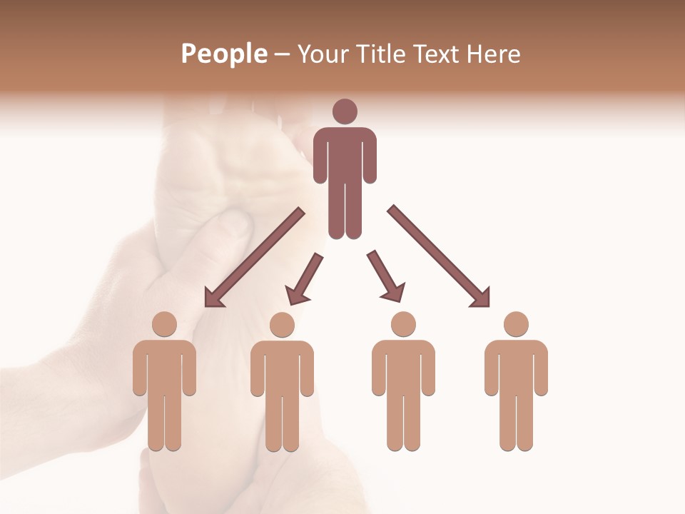 A Person Holding The Foot Of Another Person PowerPoint Template