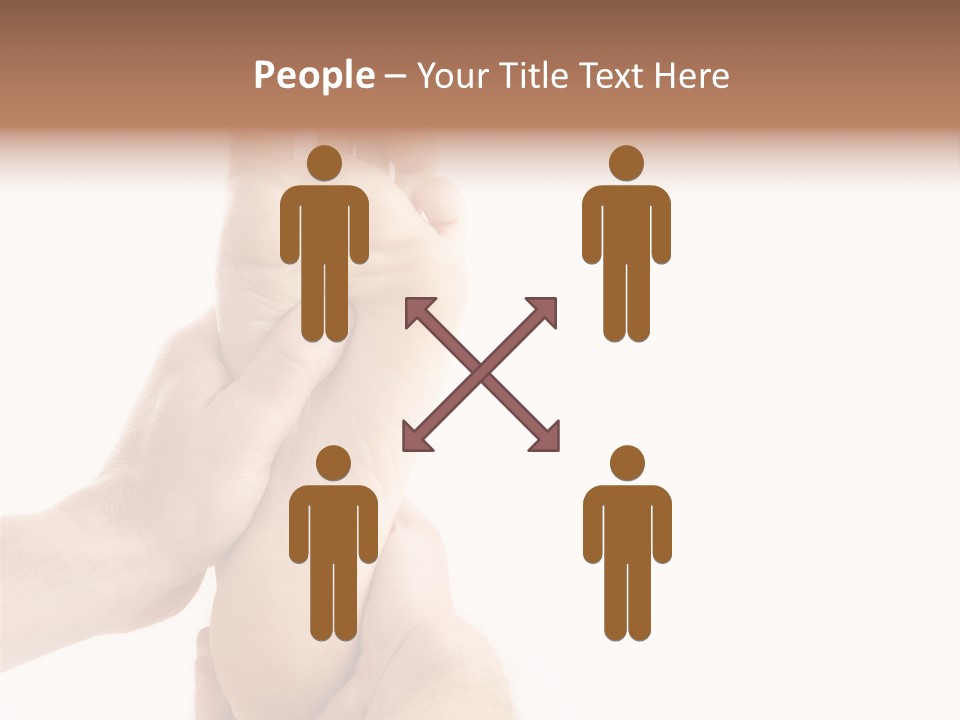 A Person Holding The Foot Of Another Person PowerPoint Template