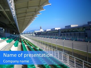 The Grand Stand Of Sepang International Circuit, Malaysia PowerPoint Template