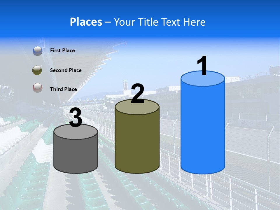The Grand Stand Of Sepang International Circuit, Malaysia PowerPoint Template