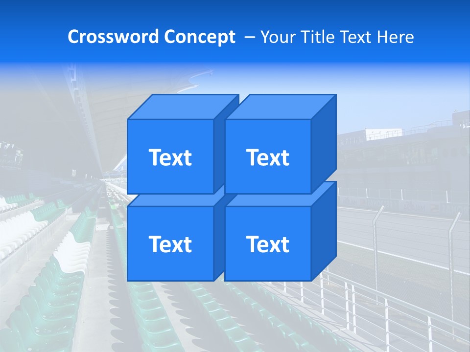 The Grand Stand Of Sepang International Circuit, Malaysia PowerPoint Template