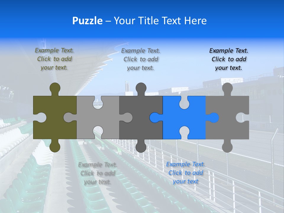 The Grand Stand Of Sepang International Circuit, Malaysia PowerPoint Template