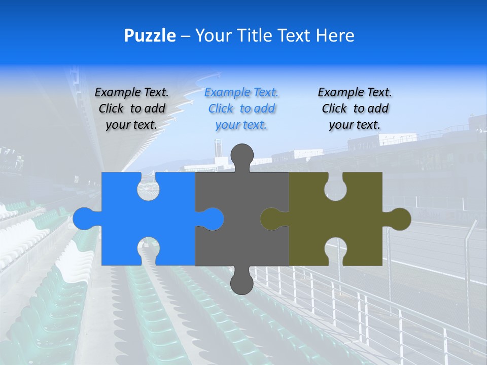The Grand Stand Of Sepang International Circuit, Malaysia PowerPoint Template
