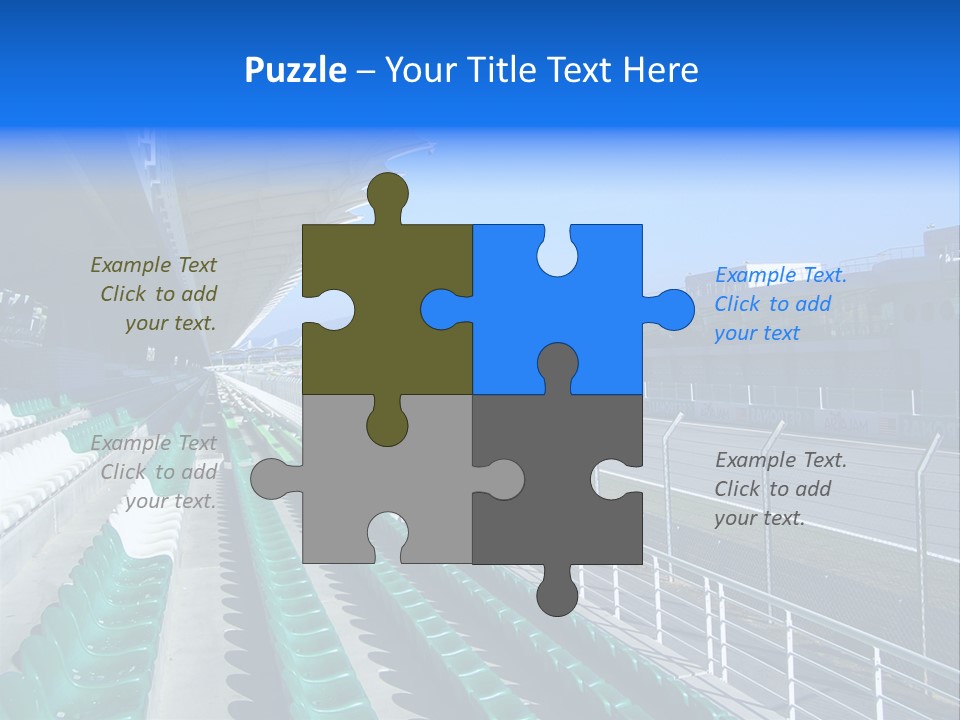The Grand Stand Of Sepang International Circuit, Malaysia PowerPoint Template
