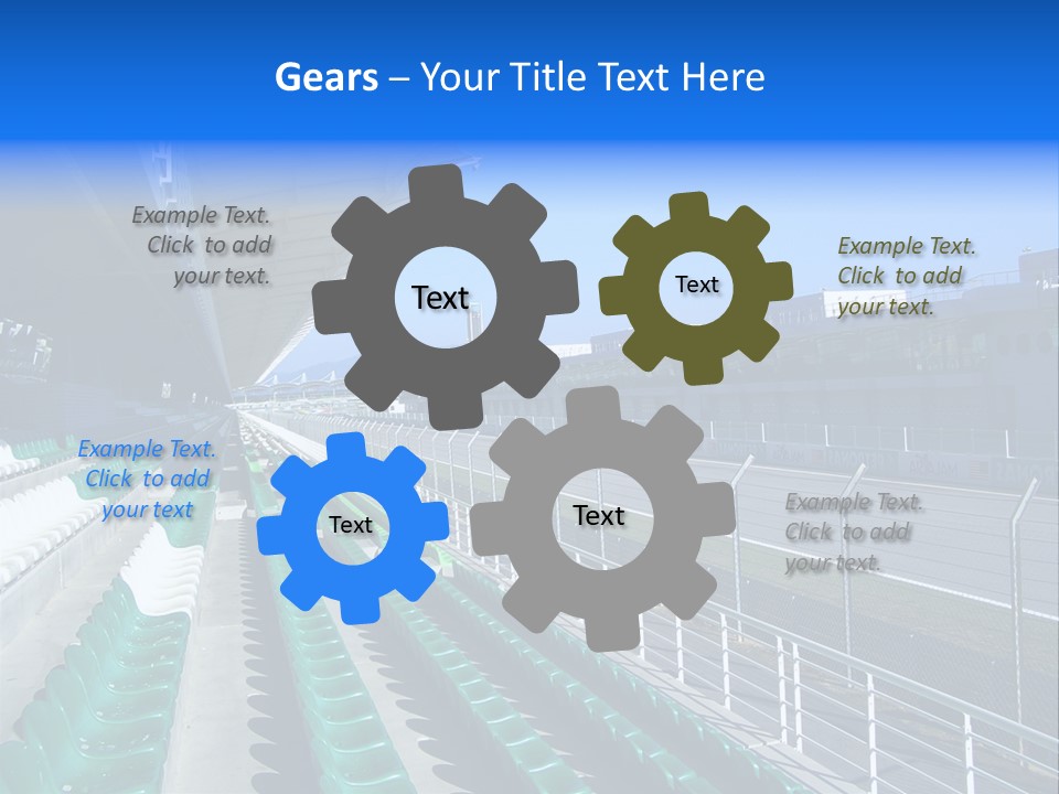 The Grand Stand Of Sepang International Circuit, Malaysia PowerPoint Template