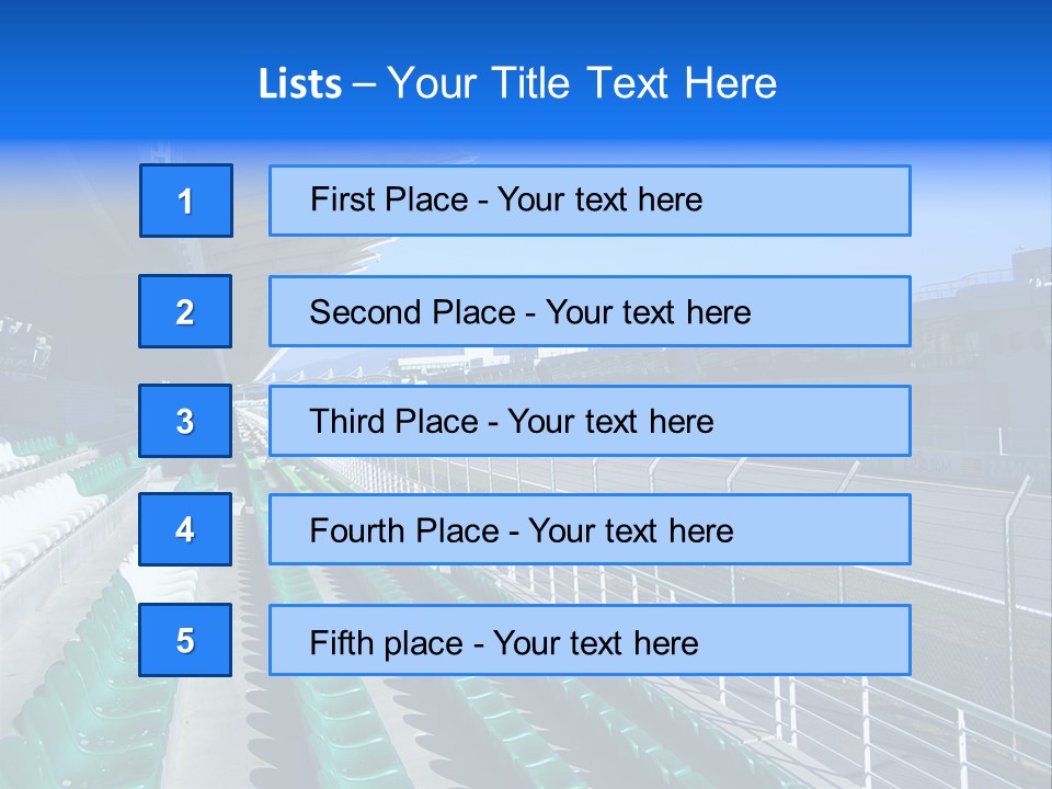 The Grand Stand Of Sepang International Circuit, Malaysia PowerPoint Template