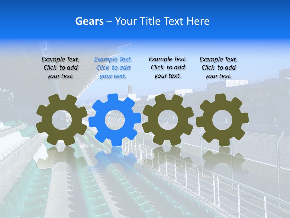 The Grand Stand Of Sepang International Circuit, Malaysia PowerPoint Template
