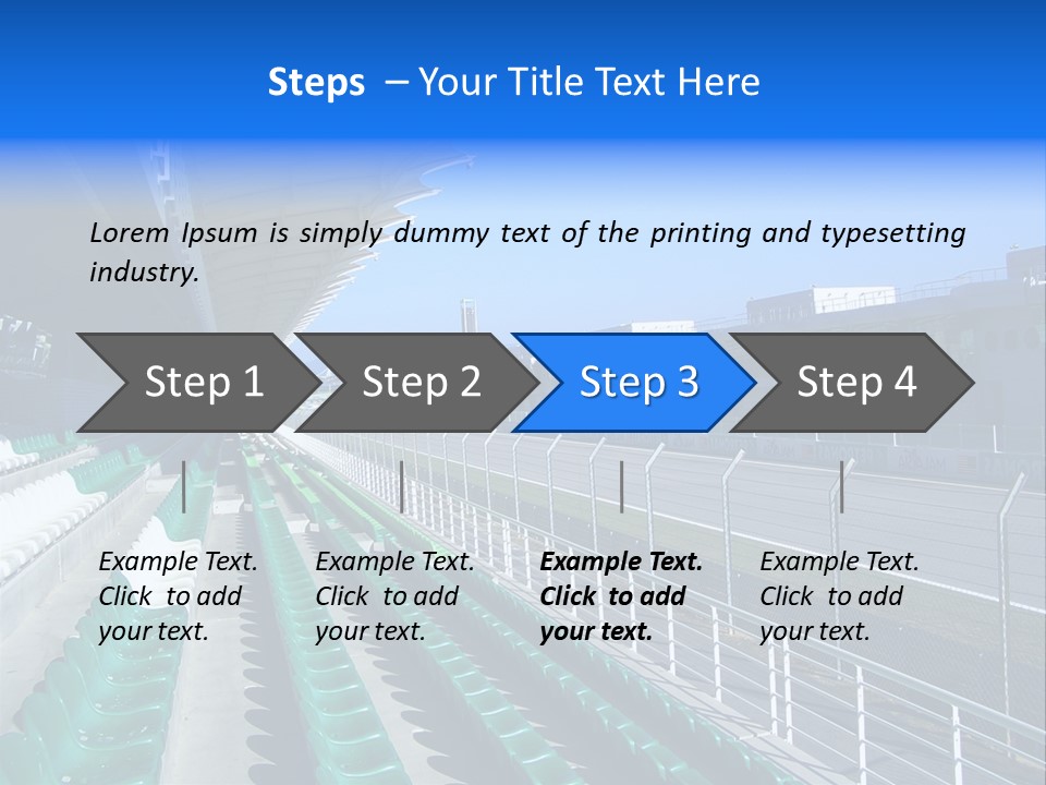 The Grand Stand Of Sepang International Circuit, Malaysia PowerPoint Template