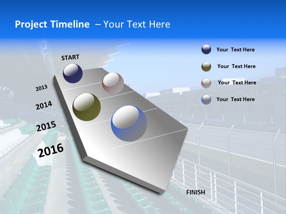 The Grand Stand Of Sepang International Circuit, Malaysia PowerPoint Template
