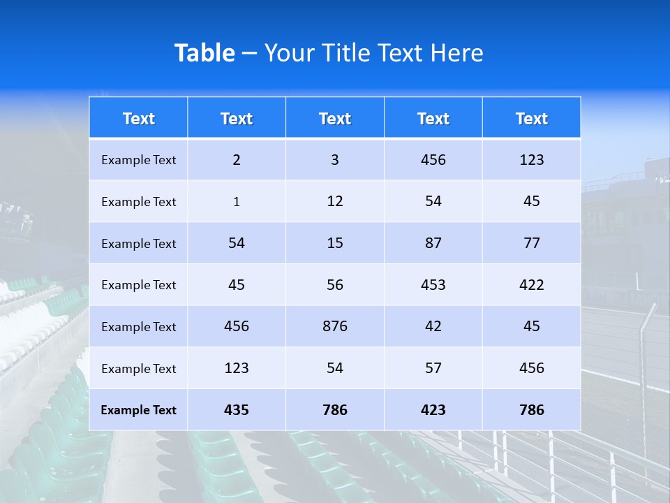 The Grand Stand Of Sepang International Circuit, Malaysia PowerPoint Template