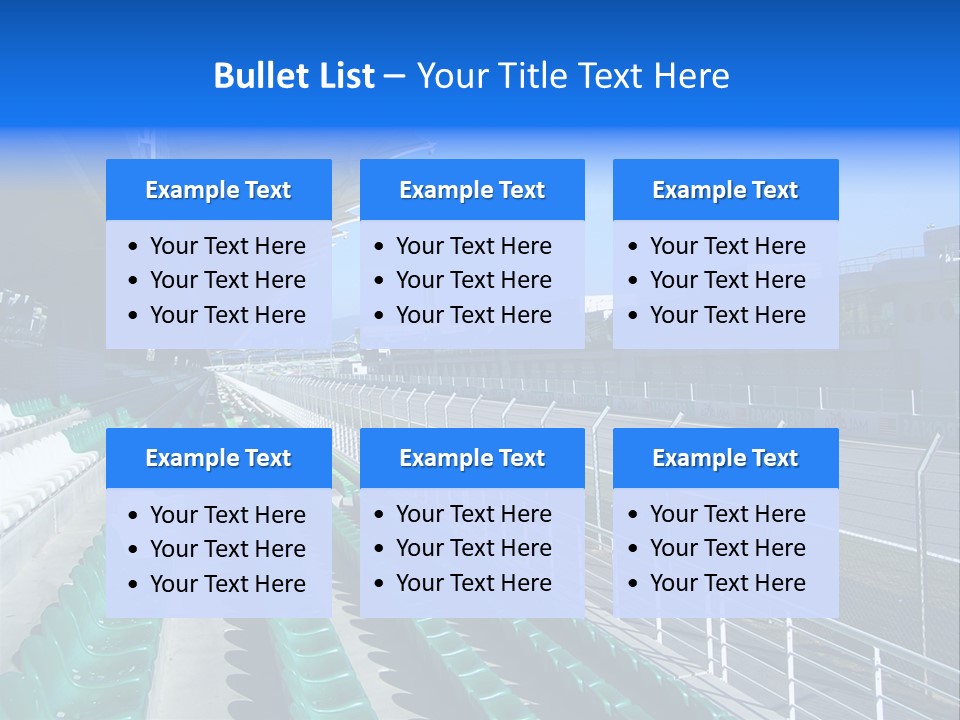 The Grand Stand Of Sepang International Circuit, Malaysia PowerPoint Template