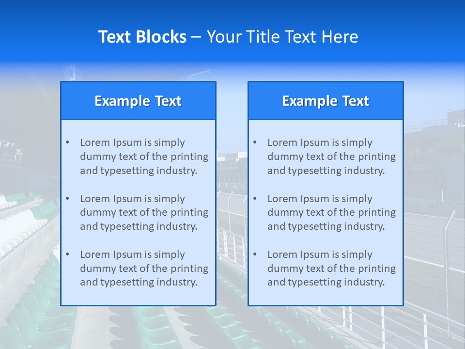 The Grand Stand Of Sepang International Circuit, Malaysia PowerPoint Template