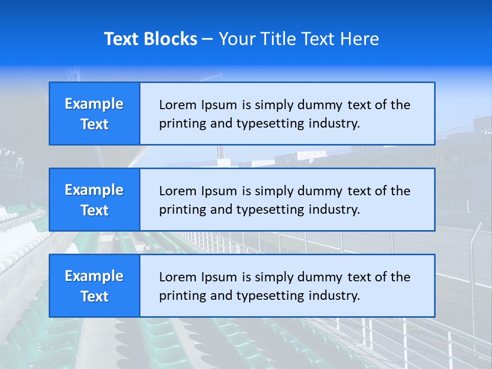 The Grand Stand Of Sepang International Circuit, Malaysia PowerPoint Template