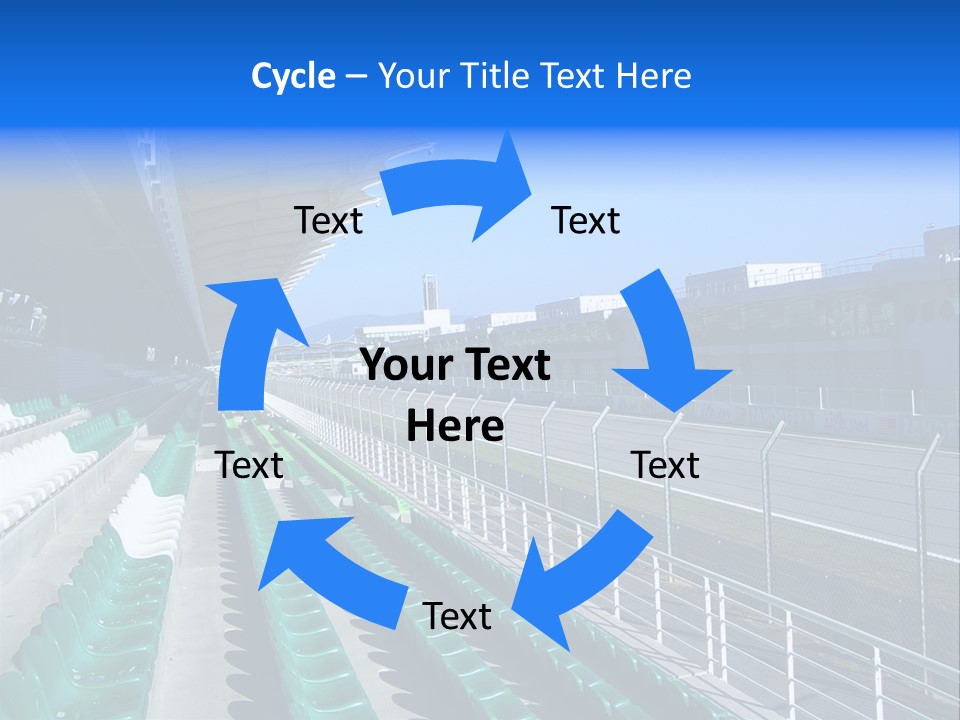 The Grand Stand Of Sepang International Circuit, Malaysia PowerPoint Template