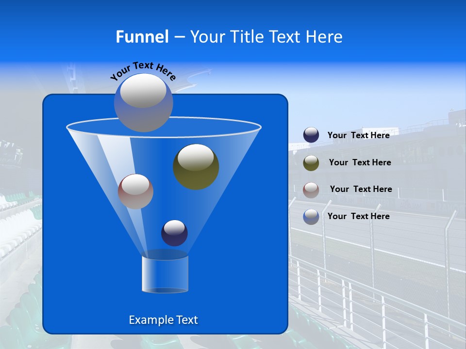The Grand Stand Of Sepang International Circuit, Malaysia PowerPoint Template