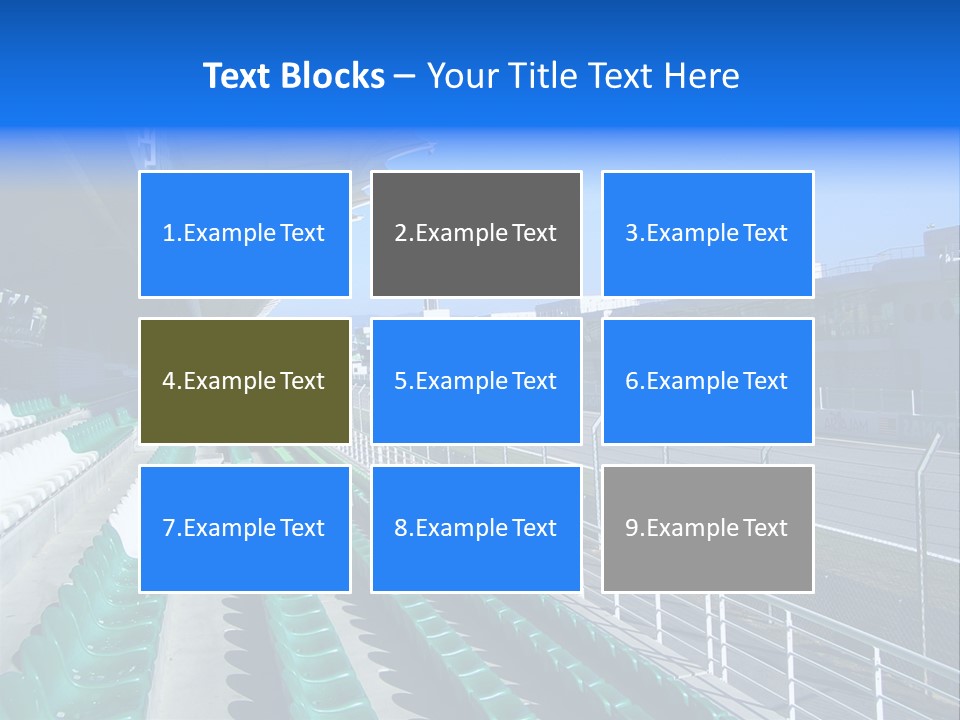 The Grand Stand Of Sepang International Circuit, Malaysia PowerPoint Template